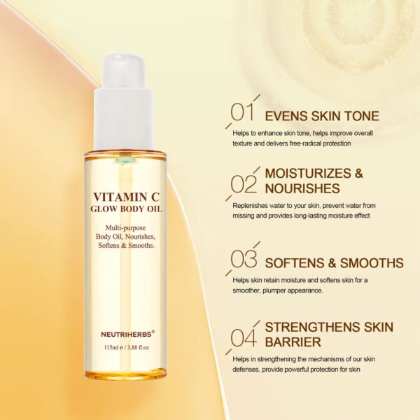 Vitamin C glow body oil