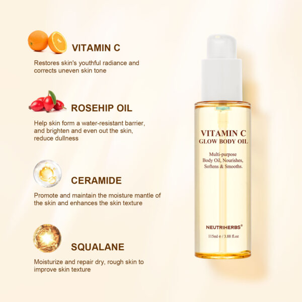Vitamin C glow body oil