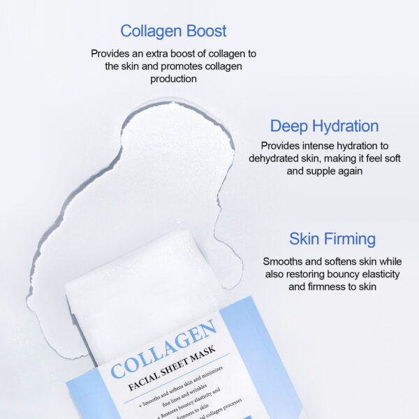 Collagen facial sheet mask