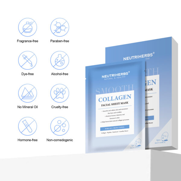 Collagen facial sheet mask