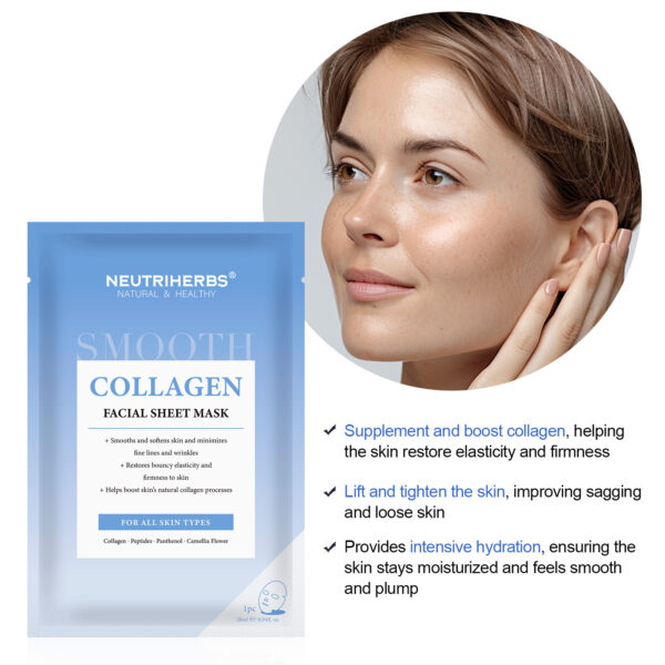 Collagen facial sheet mask
