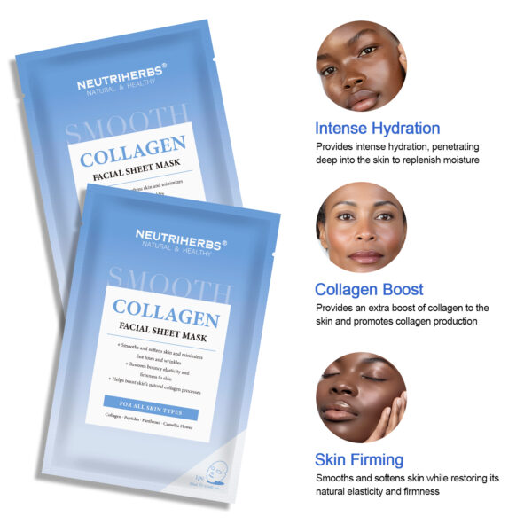 Collagen facial sheet mask