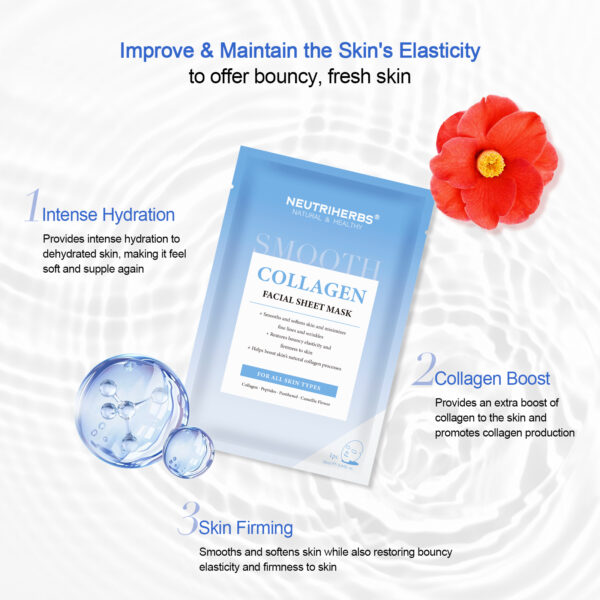 Collagen facial sheet mask
