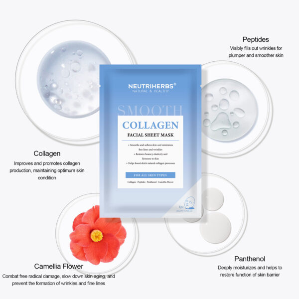 Collagen facial sheet mask