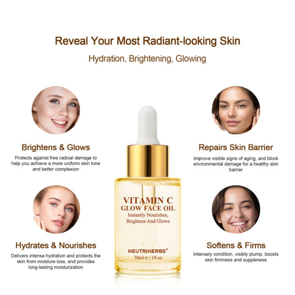 Vitamin C glow face oil