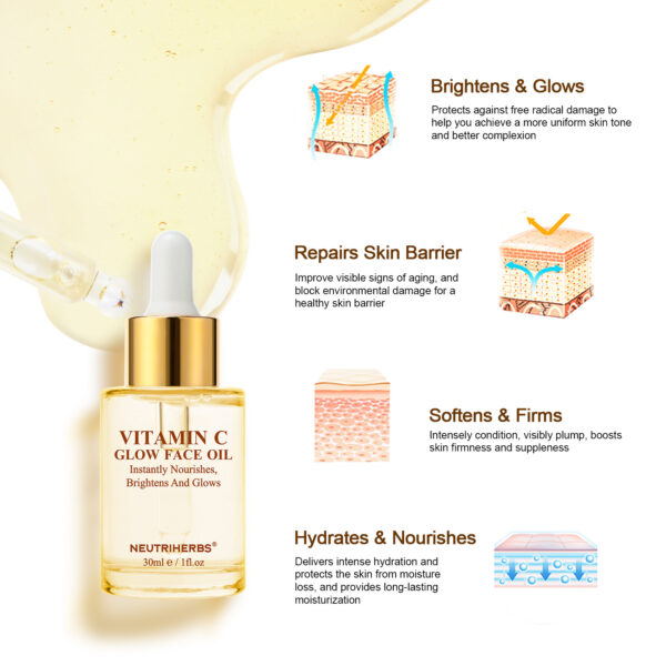 Vitamin C glow face oil