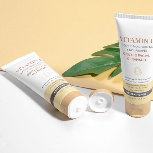 Vitamin E facial cleanser