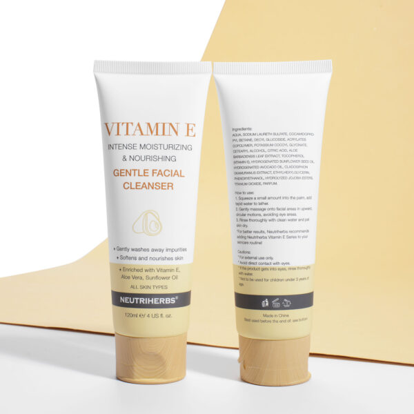 Vitamin E facial cleanser