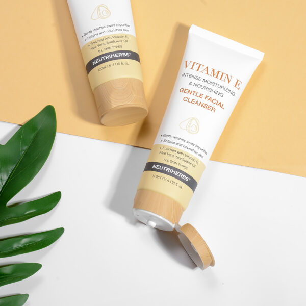Vitamin E facial cleanser