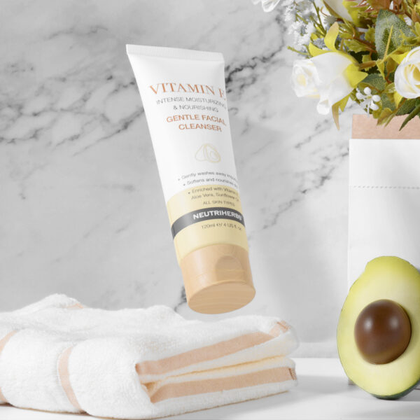 Vitamin E facial cleanser