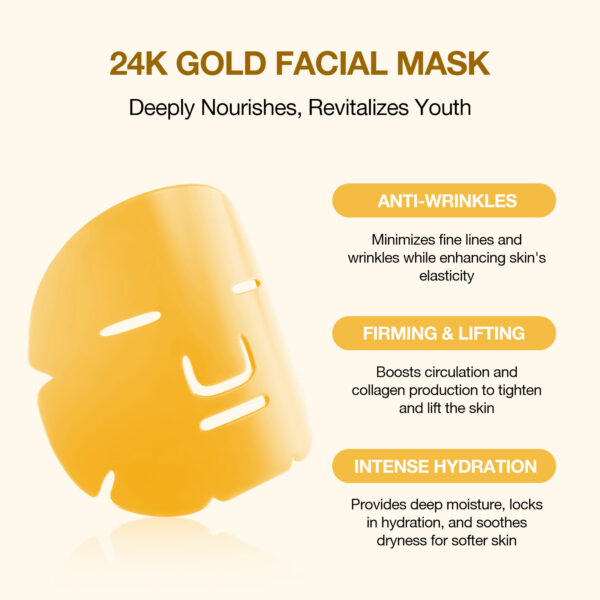 24K gold facial mask