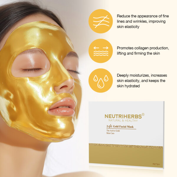 24K gold facial mask