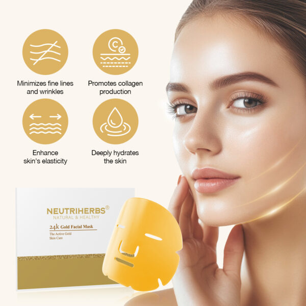 24K gold facial mask