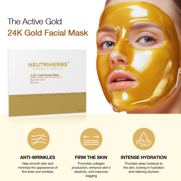 24K gold facial mask