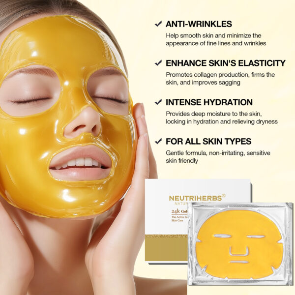 24K gold facial mask