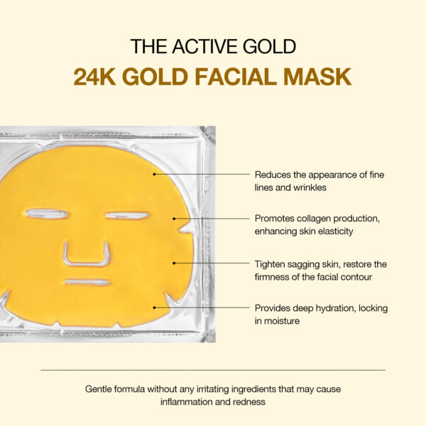 24K gold facial mask