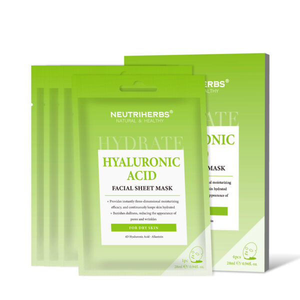 Hyaluronic acid facial sheet mask
