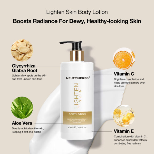 Lighten skin body lotion