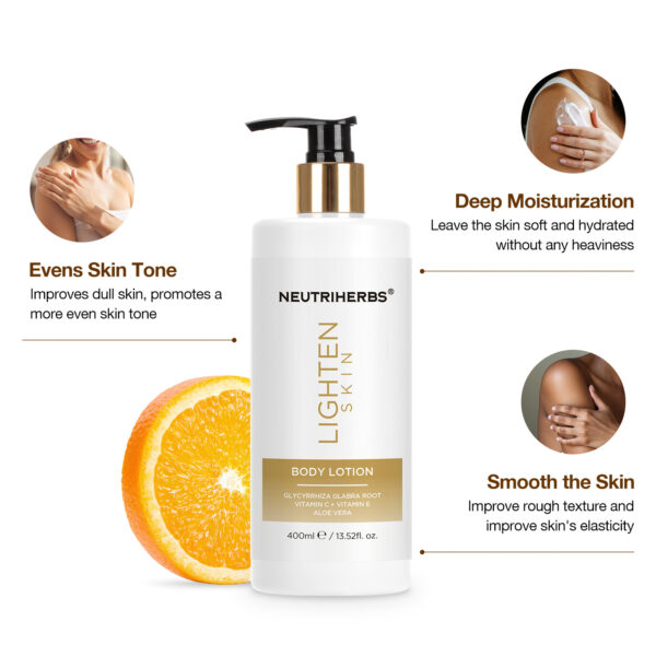 Lighten skin body lotion