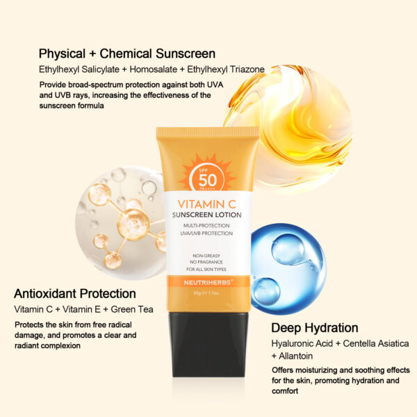 Sunscreen lotion SPF50