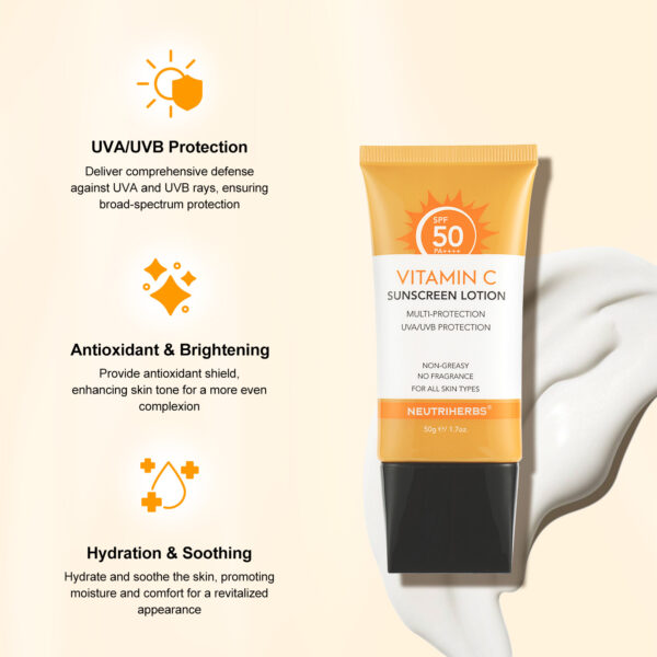 Sunscreen lotion SPF50