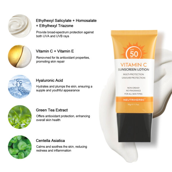 Sunscreen lotion SPF50