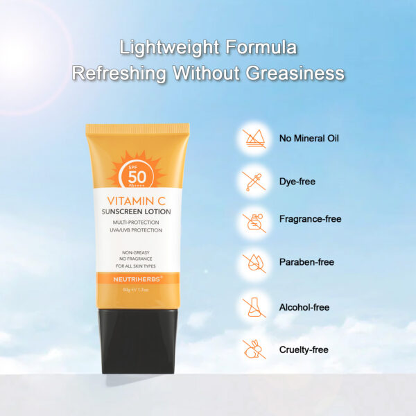 Sunscreen lotion SPF50