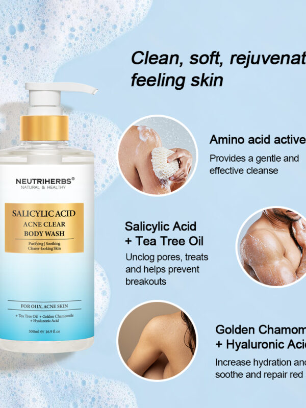 Salicylic acid body wash