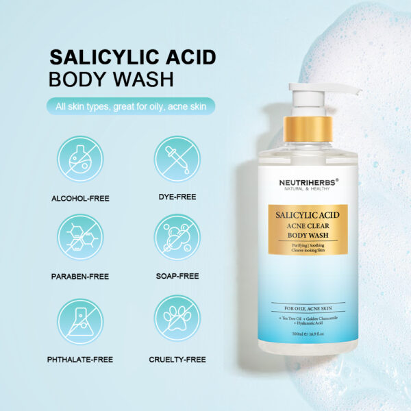 Salicylic acid body wash