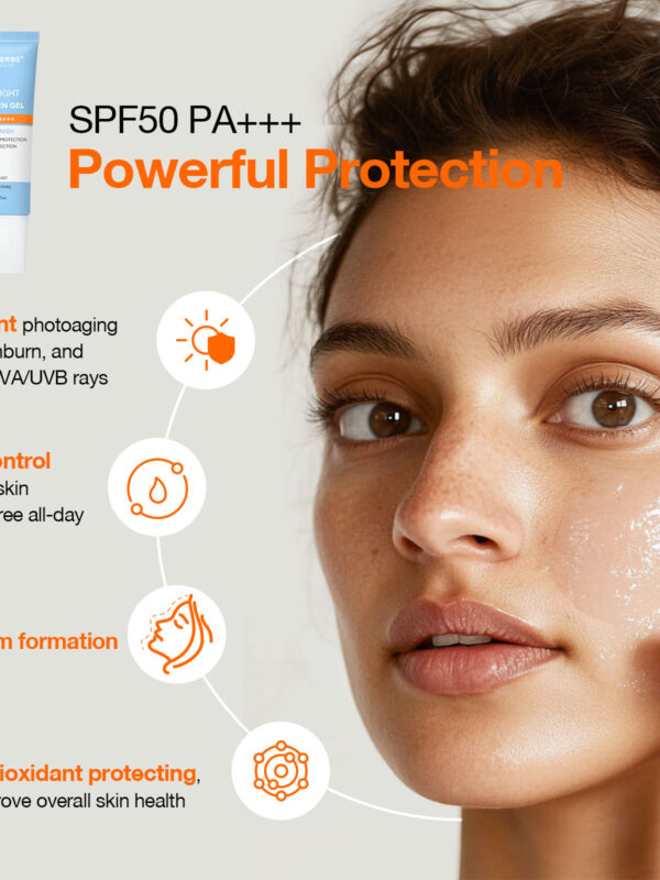 Sunscreen gel SPF50
