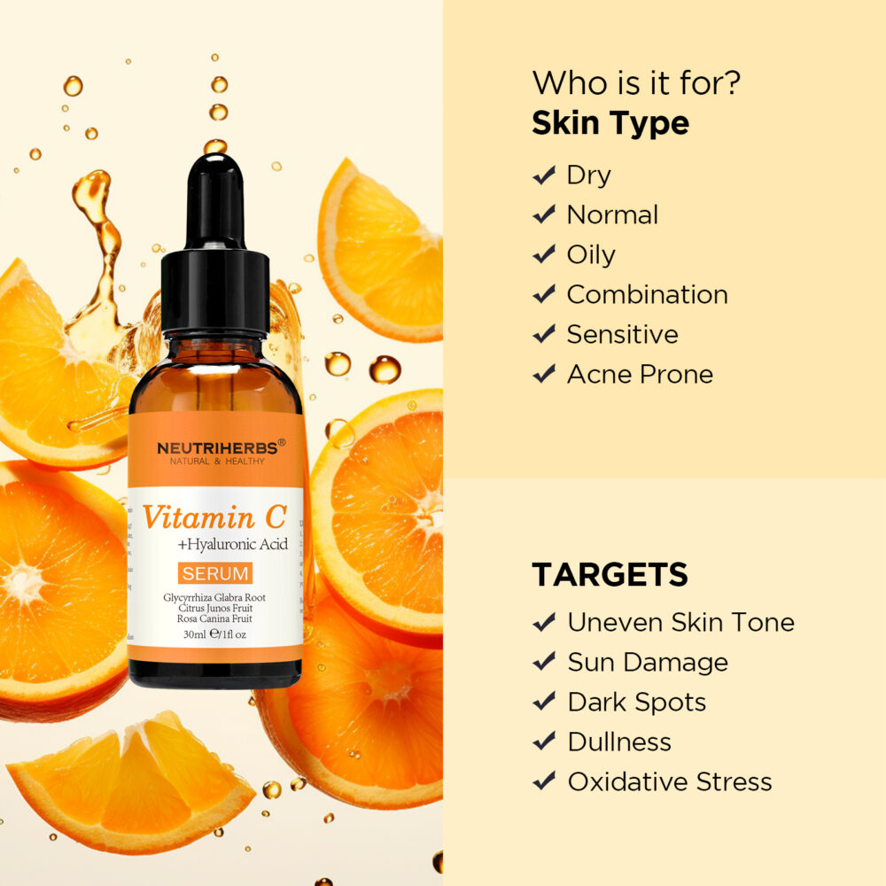 Neutriherbs VITAMIN C HYALURONIC ACID SERUM-30ML