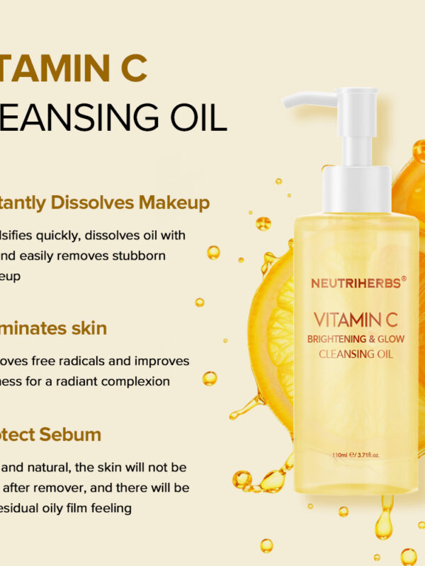 Vitamin c cleansing oil-5(1) Neutriherbs Vitamin C brightening + glow cleansing oil-110ML