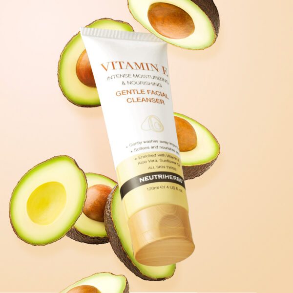 Vitamin E facial cleanser