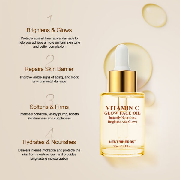 Vitamin C glow face oil