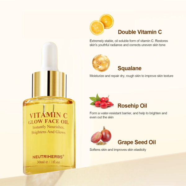 Vitamin C glow face oil