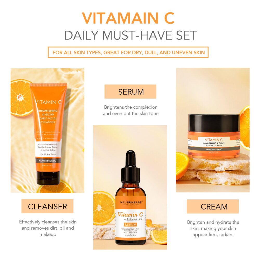 Neutriherbs Vit C Daily MUST HAVE SET 120ML+30ML+50G